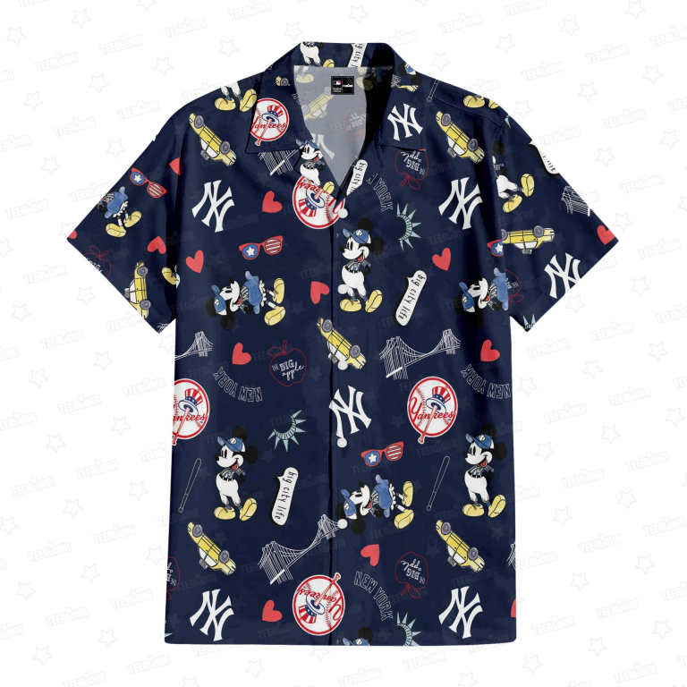 New York Yankees x Mickey Mouse Hawaiian Shirt