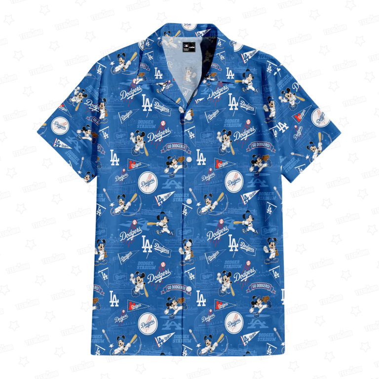 Los Angeles Dodgers x Mickey Hawaiian Shirt